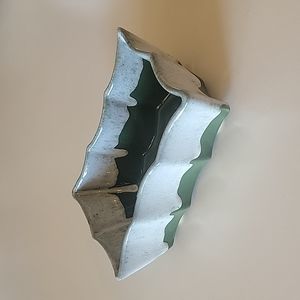 MCM Vintage Green Pottery Dish/Planter UPCO 501